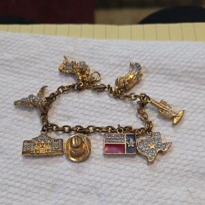Spirit Of Texas Charm Bracelet(Danbury Mint)